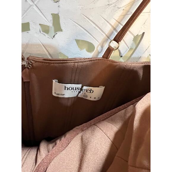 House of CB Myrna Chocolate Satin Corset Dress Size XS Extra Small PLUS CUP - Picture 6 of 8